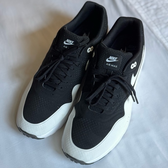 Nike Air Max 1 Ultra Moire Black White - Men’s Size 14 - Picture 2 of 7